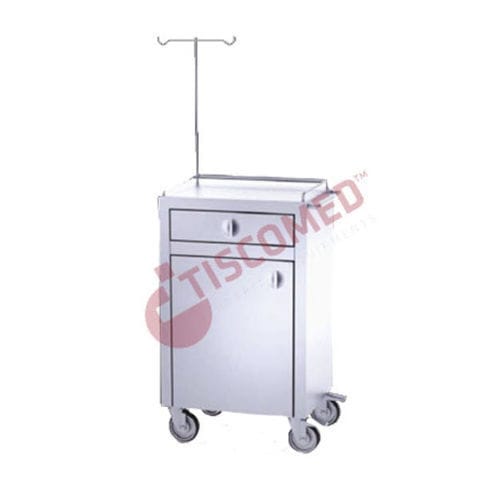 Carro para cuidados intensivos - TCDE 1545 - Tiscomed - médico / de hospital / para medicamentos