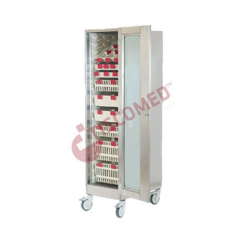 Armario de seguridad - TDRU 2420 - Tiscomed - de medicamentos / de hospital / con puerta