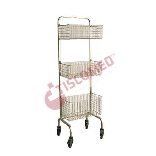 Carro con canasta - TTAC 3388 - Tiscomed - médico / de uso general / para transporte