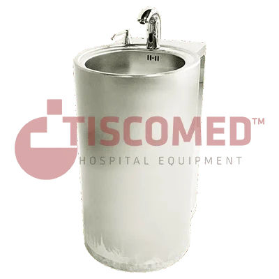 Fregadero para área de higiene - TINI 4082 - Tiscomed - 1 estación / de acero inoxidable / de pared