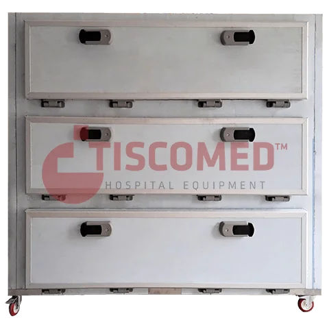 Cámara mortuoria frigorífica 2 cuerpos - TOMU 6040 - Tiscomed - de carga transversal / modular / con puerta