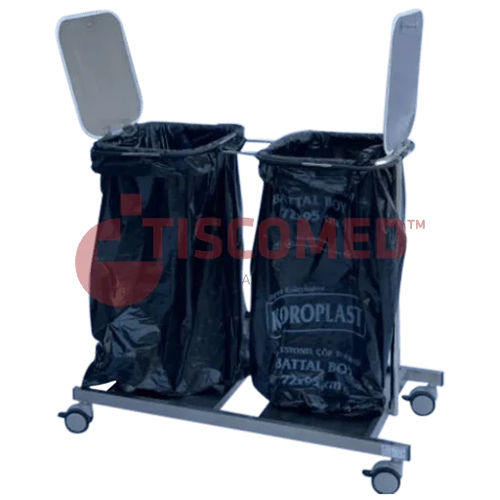 Carro para desechos - TKIB 2520 - Tiscomed - de acero inoxidable / móvil