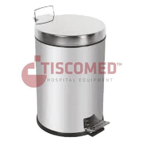 Papelera de plástico - TDUST series - Tiscomed - de acero inoxidable / con pedal
