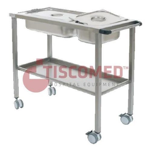 Carro para instrumental quirúrgico - TTAC 3370 - Tiscomed - para transporte / de almacenamiento / de acero inoxidable