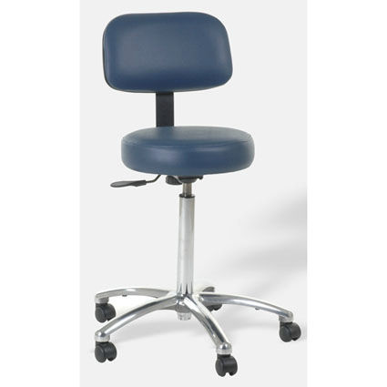 Taburete para centro sanitario - 4070-CRB - Custom Comfort - médico / neumático / con respaldo