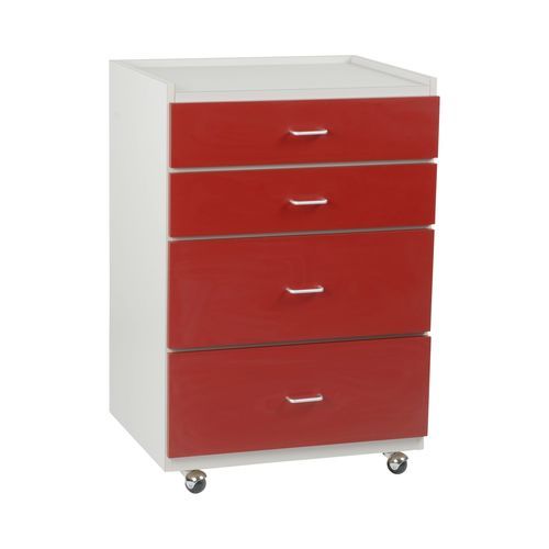 Armario de suministros - SC6041W - Custom Comfort - de hospital / con cajón / con ruedas