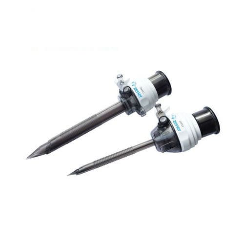 Trocar laparoscópico - ZDT5 - Changzhou Zener Medtec - de hoja / con puerto insuflación / con vaina