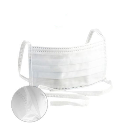 Mascarilla quirúrgica para adulto - Changzhou Zener Medtec - blanca / desechable