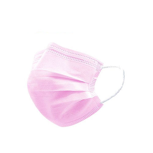 Mascarilla quirúrgica para adulto - Changzhou Zener Medtec - rosa / de tres capas / desechable
