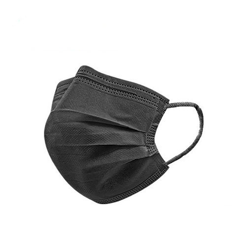 Mascarilla quirúrgica para adulto - Changzhou Zener Medtec - negra / de tres capas / desechable