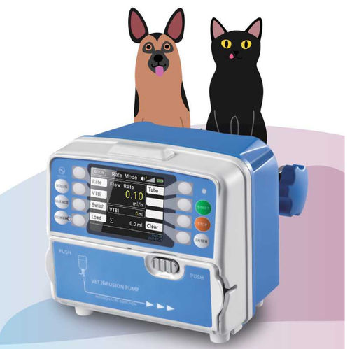 Bomba de infusión veterinaria - HK-100VET - Shenzhen Hawk Medical Instrument - intermitente / para animales / programable