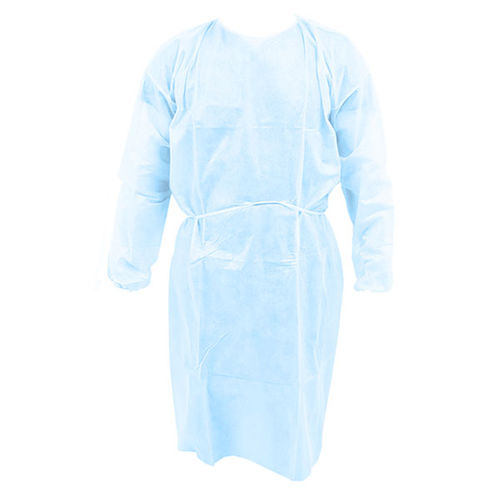 Bata quirúrgica unisex - PP.PE Cat 3 - Dinomed Factory - de polipropileno / impermeable / azul