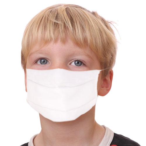 Mascarilla de protección de tejido - blanc-1 - Dinomed Factory - de poliéster / de algodón / pediátrica