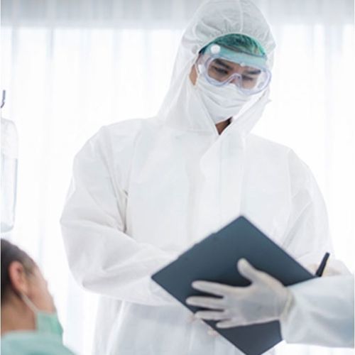 Equipo de protección individual sanitario unisex - T100793-07 - Dinomed Factory - de polipropileno / de polietileno / desechable