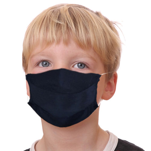 Mascarilla de protección de tejido - bleu-1 - Dinomed Factory - de algodón / de poliéster / semimáscara
