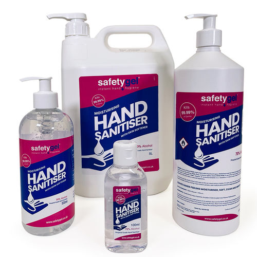 Solución hidroalcohólica 70 % - SGHS series - Datesand Group - 500 ml / 1.000 ml / 100 ml
