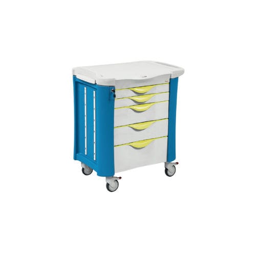 Carro médico - TC - HOSPITOOL MEDICAL DEVICES INC. - de uso general / portacilindros de oxígeno / para desfibrilador