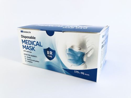Mascarilla quirúrgica de tipo IIR - DAB010 - Dabalta ir Ko - de polipropileno / sin látex / para adulto