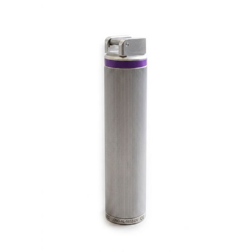 Manilla de laringoscopio de un solo uso - LONG-AL-1652-3UV - Sinmed - led / de metal