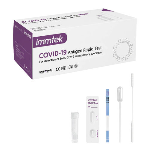 Prueba rápida para COVID-19 - ImmTek&trade; - Metas Biomedical - para antígenos / SARS-COV-2 / nasofaríngea