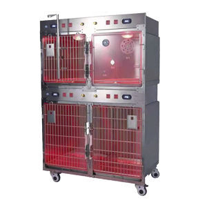 Jaula veterinaria modular - HCG-12 - Shanghai TOW Intelligent Technology - con ruedas