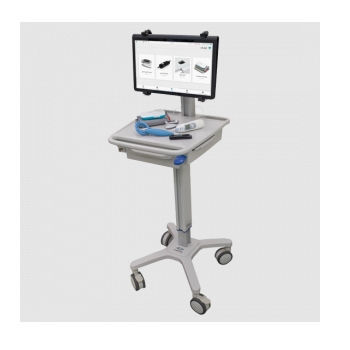 Carro informático con estetoscopio - Doctory - seguro