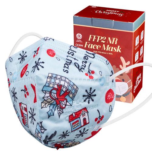 Mascarilla de protección FFP2 - Christmas - Connexions Technology - de tejido no tejido / transpirable