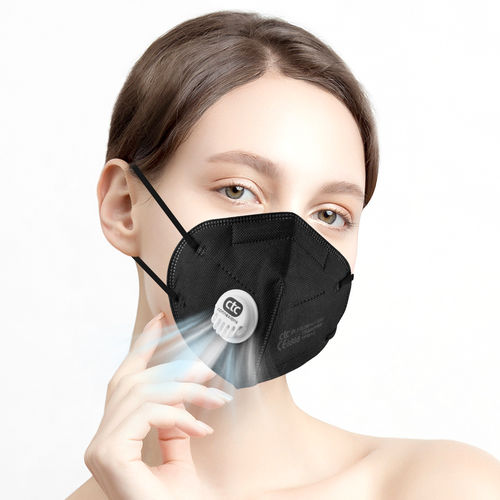 Mascarilla de protección FFP2 - CTPL-0020 - Connexions Technology - de algodón / con válvula de espiración / negra