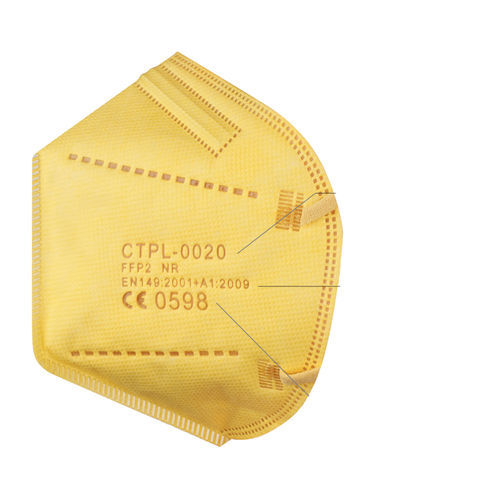 Mascarilla de protección FFP2 - NR - Connexions Technology - amarilla / de tejido no tejido