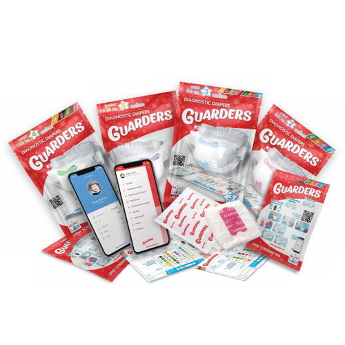 Kit de prueba de orina - Diagnostic Diapers® MiniLab® - Guarders Diagnostics SA - para enfermermedades infecciosas / de densidad / de pH