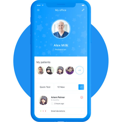 Aplicación para iOS pediátrica - Baby Pass® Pro - Guarders Diagnostics SA - de monitorización / de tratamiento / médica