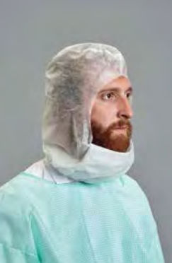 Gorro médico integral - CAS5- PO1 - Pointex - de polipropileno / de tejido no tejido / impermeable
