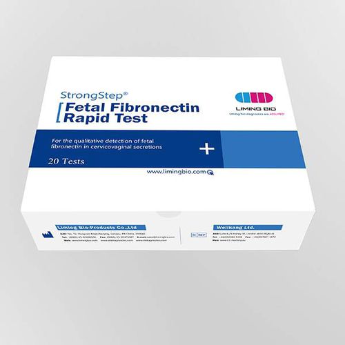Prueba rápida de fibronectina - 500160 - Nanjing Liming Bio-products Co., Ltd. - de parto prematuro / de suero / inmunocromatográfica