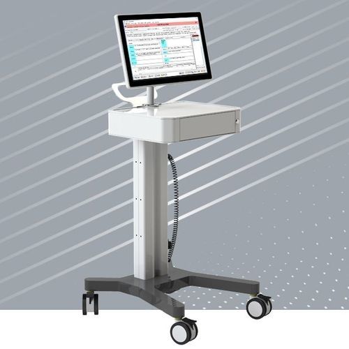 Carro informático accesorios - ÇİZGİ TEKNOLOJİ ELEKTRONİK TASARIM VE ÜRETİM A.Ş. - de altura variable / con cajón / con pantalla táctil