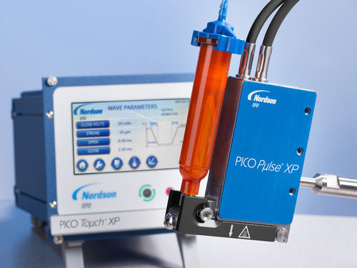 Sistema automatizado de distribución sin contacto - PICO XP - Nordson EFD - con pantalla táctil