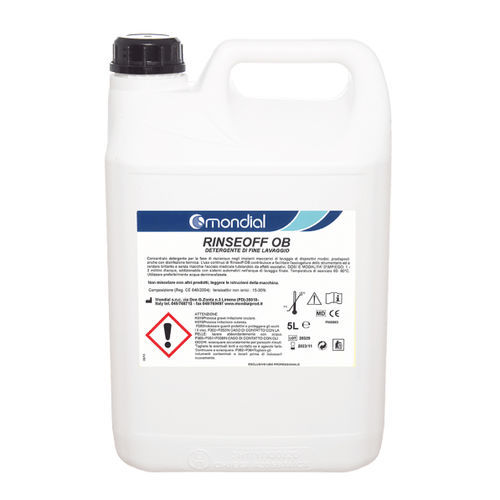 Detergente lubricante - RINSEOFF OB - Mondial - líquido / 5000 mL / para instrumentos médicos