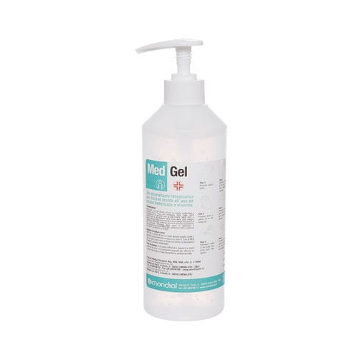 Solución hidroalcohólica 500 ml - MED GEL CON DISPENSER - Mondial
