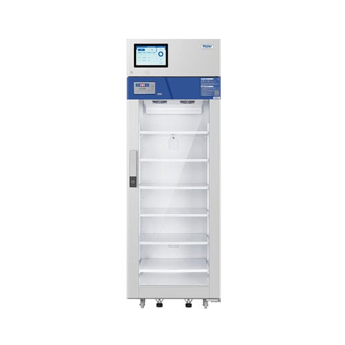 Refrigerador para farmacia - HYC-509R - Haier Biomedical - de tipo armario / con 1 puerta / con puerta de cristal