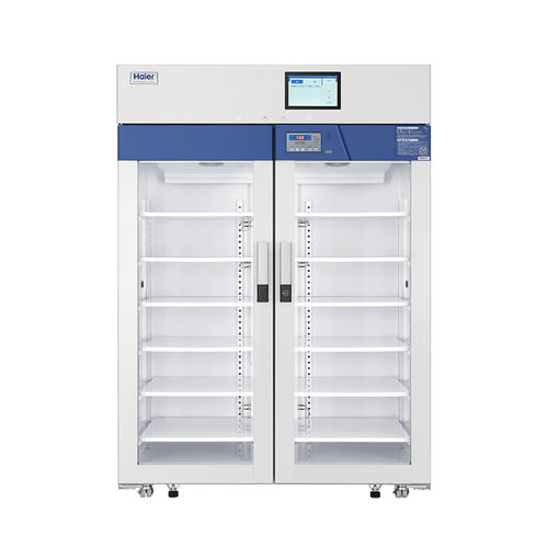 Refrigerador para farmacia - HYC-1099R - Haier Biomedical - de tipo armario / con 2 puertas / con puerta de cristal