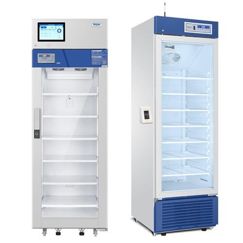 Refrigerador de farmacia - HYC-390R - Haier Biomedical - armario / con 1 puerta / con puerta de cristal