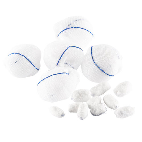 Bolas de gasa de algodón - Hubei Qianjiang Kingphar Medical Material - estériles / hemostático / absorbente