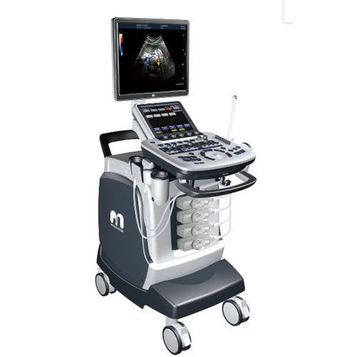 Ecógrafo con soporte - SLE 1100 Q - Medelcom International - para ecografía polivalente / doppler-color / 3D/4D