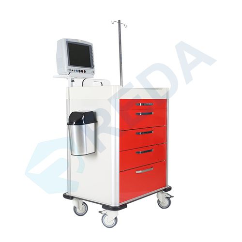 Carro médico - 2e-08005 - Reda - de uso general / multifunción / de acero inoxidable