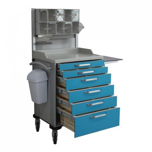 Carro médico - 2e-08002 - Reda - para medicamentos / para apósitos / de almacenamiento