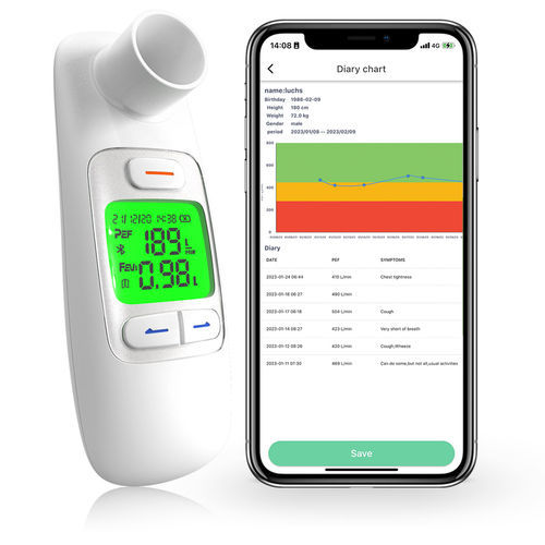 Flujómetro de pico electrónico - Pro - Shanghai Sonmol Medical Devices - portátil