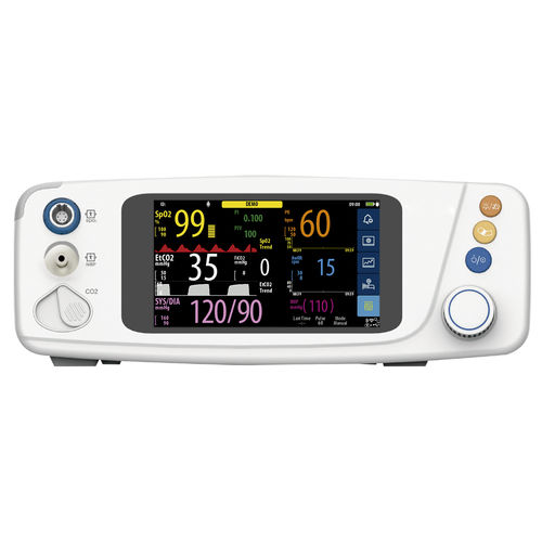 Monitor multiparamétrico de mesa - SpotLife® Touch - Zug Medical Systems - TEMP / de frecuencia cardíaca / etCO2
