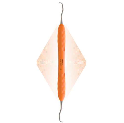 Cureta para limpieza dental - 1-2 - ergo denta - de Gracey / curvada / doble
