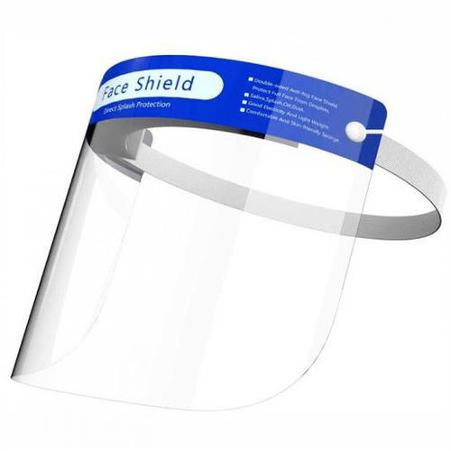 Pantalla facial máscara integral - Pancom - caja de 100 / azul / médica