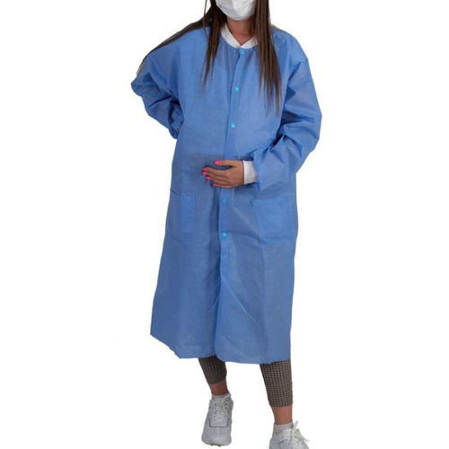 Casaca sanitaria unisex - SMS - Pancom - de polipropileno / azul