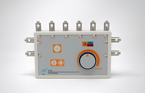 Simulador de paciente ECG - ST-6 - Lessa - para cuidados cardiopulmonares / portátil / de plástico